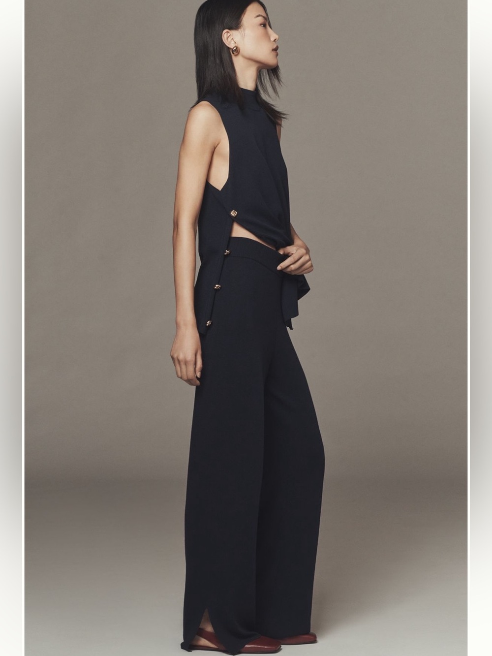 Anthropologie Maeve Pull-On Sweater Pants